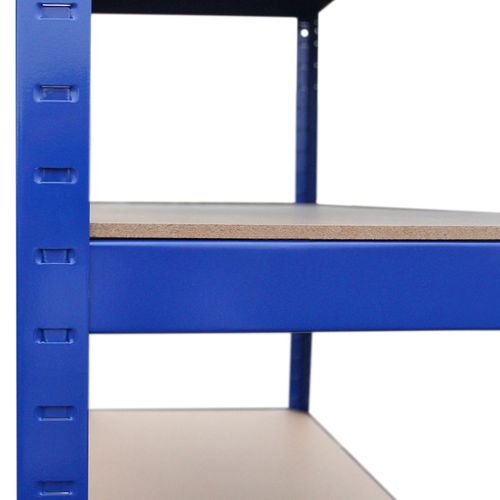 Monster Racking - 3 Rayonnages Bleus Acier Avec 5 étagères 90cm X 180cm X 45cm