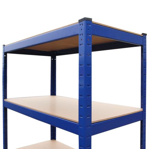 Monster Racking - 3 Rayonnages Bleus Acier Avec 5 étagères 90cm X 180cm X 45cm
