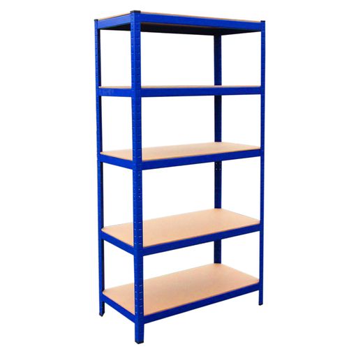 Monster Racking - 3 Rayonnages Bleus Acier Avec 5 étagères 90cm X 180cm X 45cm