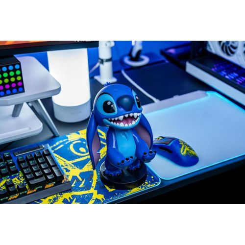 Figurine Smiley Stitch (lilo et Stitch) - Support Manette et Téléphone, 21 Cm