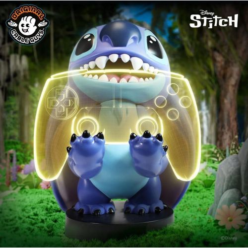 Figurine Smiley Stitch (lilo et Stitch) - Support Manette et Téléphone, 21 Cm
