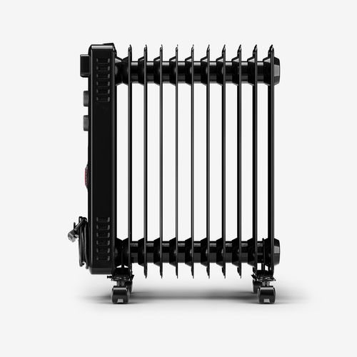 Radiateur à Huile Compact De 2 500 W Avec 11 Ailettes Et Contrôle Du Thermostat