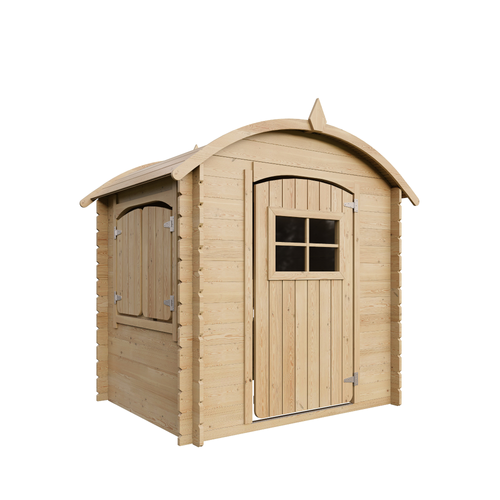 Maison En Bois Pour Enfants Sans Plancher - M505-1 - 112x146xh145cm/1.1m2