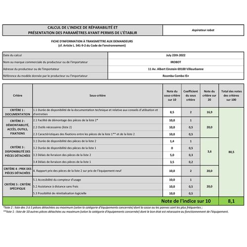 Aspirateur Robot Laveur Irobot I5578 Roomba Combo®