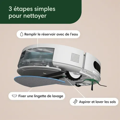 Aspirateur/laveur Robot Connecté Y011240