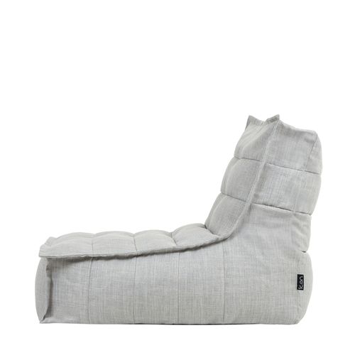 Pouf Chauffeuse Dolce Intérieur Et Extérieur Gris Clair 75 X 96 X 75 Cm