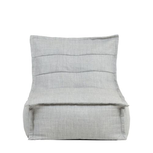 Pouf Chauffeuse Dolce Intérieur Et Extérieur Gris Clair 75 X 96 X 75 Cm