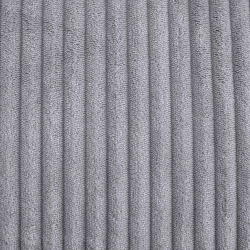 Module D'assise Sans Accoudoirs En Velours Côtelé Gris Zen