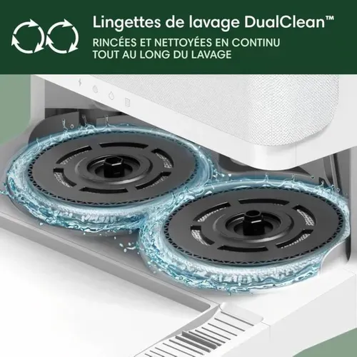 Irobot Roomba Plus 405 Combo Robot + Autowash - Base Multifonction - Lavage Et Séchage Des Lingette