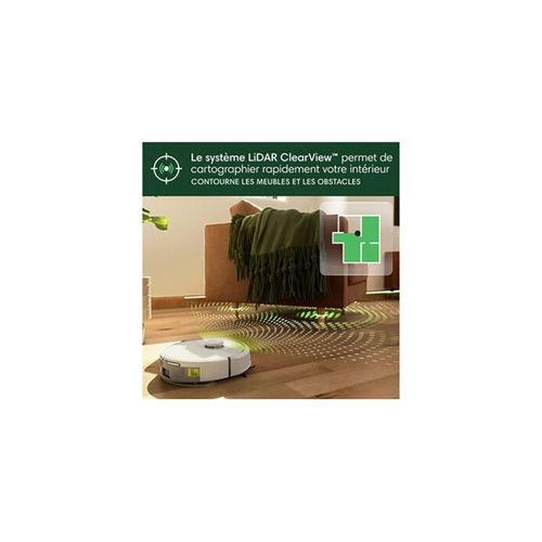 Aspirateur Robot Laveur -  Roomba 105 Combo - 2h - 7000 Pa - 400 Ml - Blanc