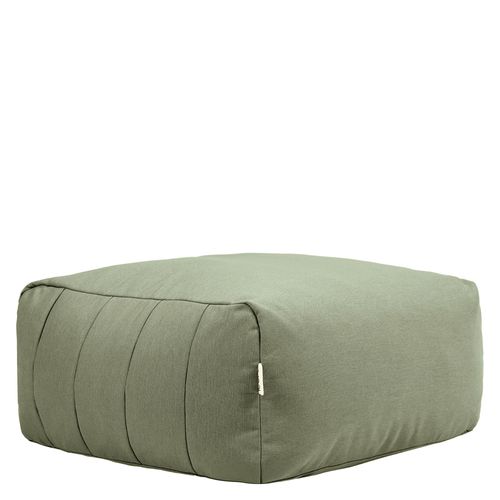 Pouf Canapé De Jardin Modulable Zen 2 Places En Oléfine Imperméable, Vert Sauge