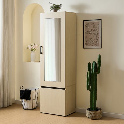 Armoire D'entrée Avec Miroir, Bois