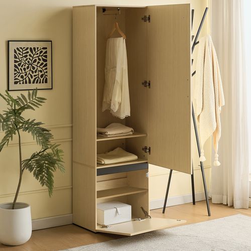 Armoire D'entrée Avec Miroir, Bois