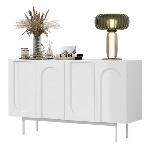 Buffet Arc Design Avec 4 Portes Blanc - Buffet But