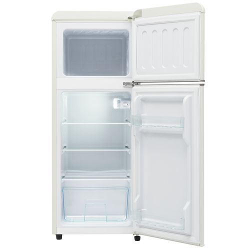 Réfrigérateur Congélateur 2 Portes Vintage 92 L, Blanc