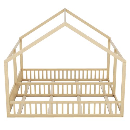 Lit Cabane Lit Enfant Lit Double 2 X 90 X 200cm En Bois