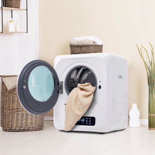 Sèche-linge Hublot 2.5kg, 850 W, Filtration Multiple, 6 Programmes, 6 Fonctions En Blanc