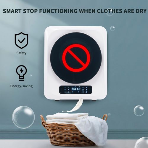 Sèche-linge Hublot 2.5kg, 850 W, Filtration Multiple, 6 Programmes, 6 Fonctions En Blanc