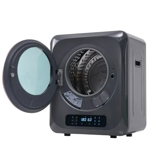 Sèche-linge Hublot 2.5kg, 850 W, Filtration Multiple, 6 Programmes, 6 Fonctions En Gris