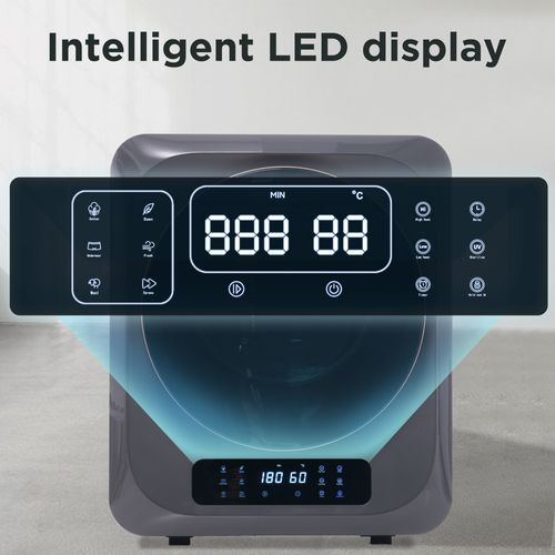 Sèche-linge Hublot 2.5kg, 850 W, Filtration Multiple, 6 Programmes, 6 Fonctions En Gris