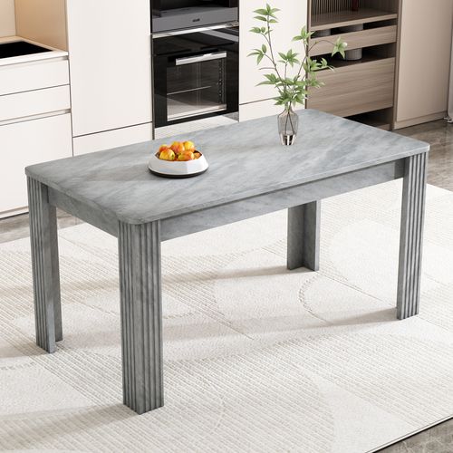 Table à Manger 116 X 65 X 75cm En Gris