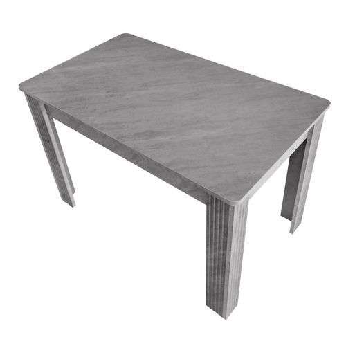 Table à Manger 116 X 65 X 75cm En Gris