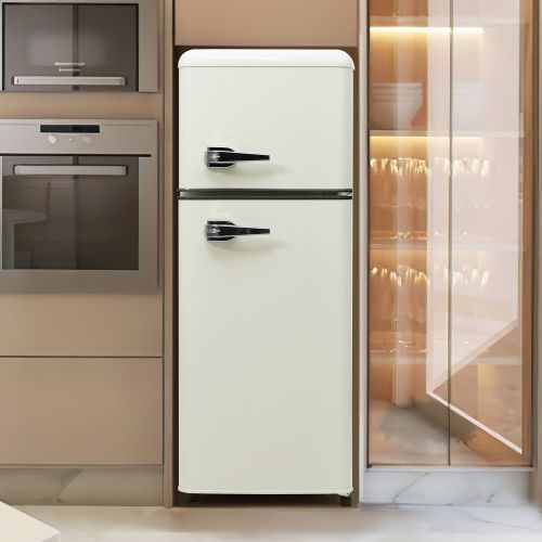 Réfrigérateur 2 Porte 92 L-classe D-45 dB-silencieuse-rétro-blanc