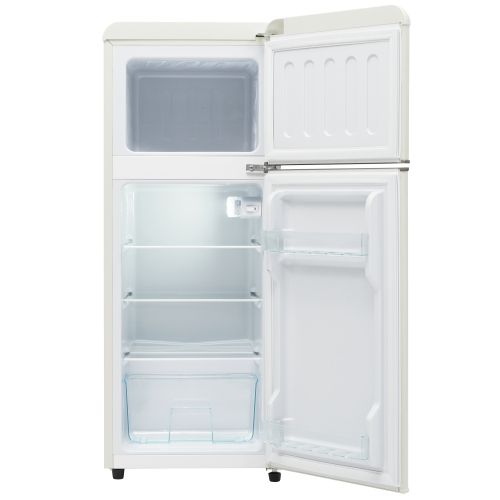 Réfrigérateur 2 Porte 92 L-classe D-45 dB-silencieuse-rétro-blanc