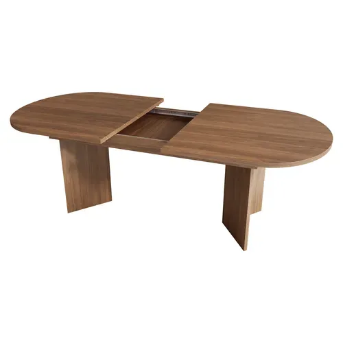 Table à Manger Extensible 160/200 X 90cm Marron