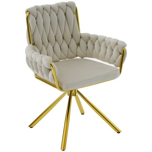 Lot De 2 Chaises Beige En Velours - Chaise But