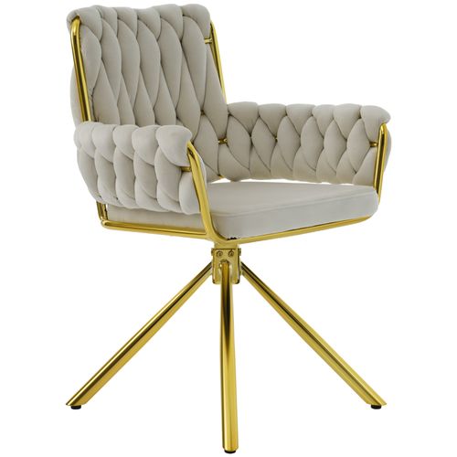 Lot De 2 Chaises Beige En Velours - Chaise But