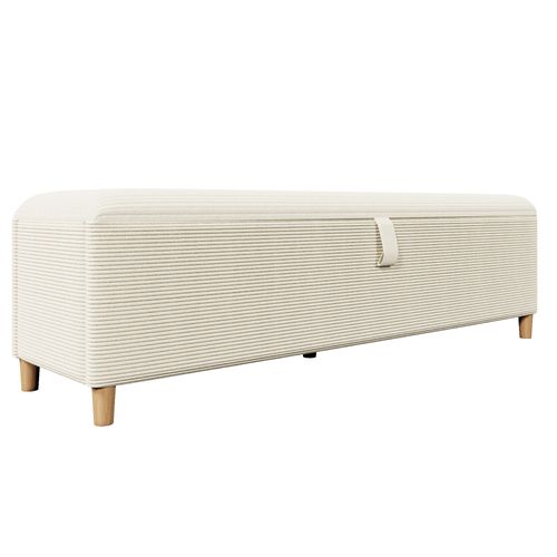 Banc Avec Coffre 175 X 38 X 46cm Beige