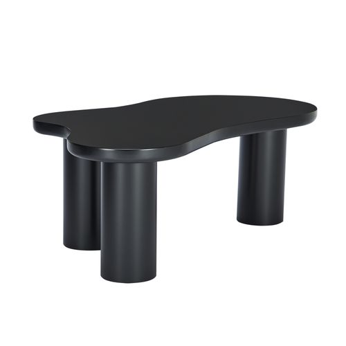 Table Basse En Forme De Nuage Irrégulier Noir