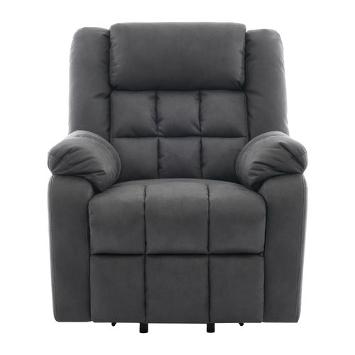 Fauteuil Relax Avec USB, Porte-gobelet, Fonctions De Chauffage Et De Massage Gris