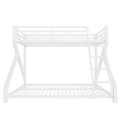 Lit Superposé 90 X 200 Cm + 140 X 200 Cm Avec LED En Fer Blanc