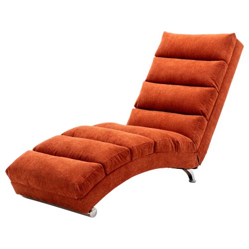 Fauteuil relax Massant Avec Dossier 140°-capacité 250 Kg-orange