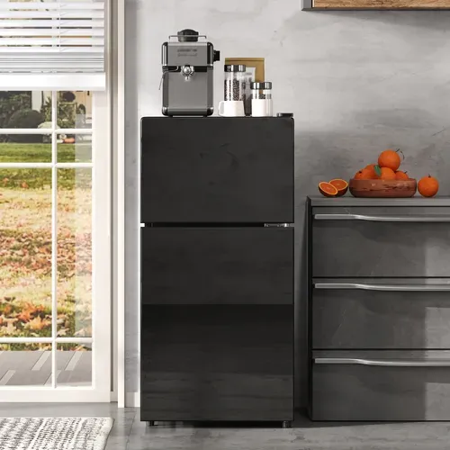 Mini Réfrigérateur Cube Noir 22+38l