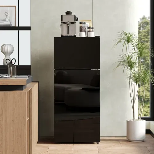 Mini Réfrigérateur Cube Noir 28+64l
