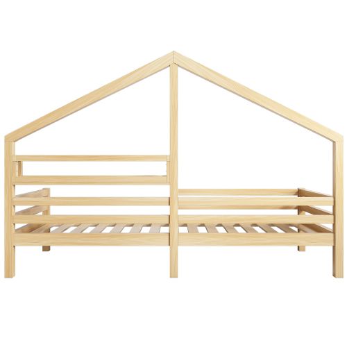 Lit Enfant Lit Cabane 90 X 200 Cm Blanc Avec Support De Rangement