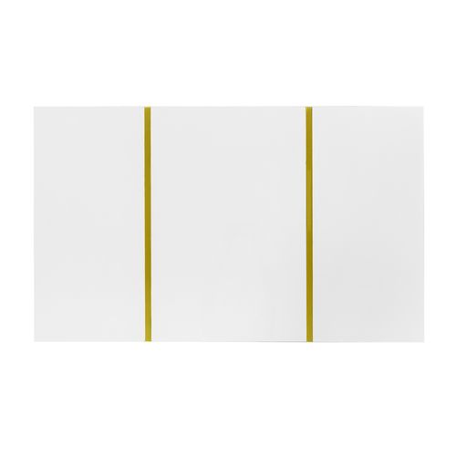 Table Basse Brillante Avec 2 Tiroirs Blanc