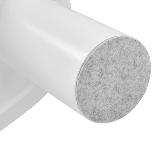 Table Basse Forme Irrégulière En Demi-lune Blanc