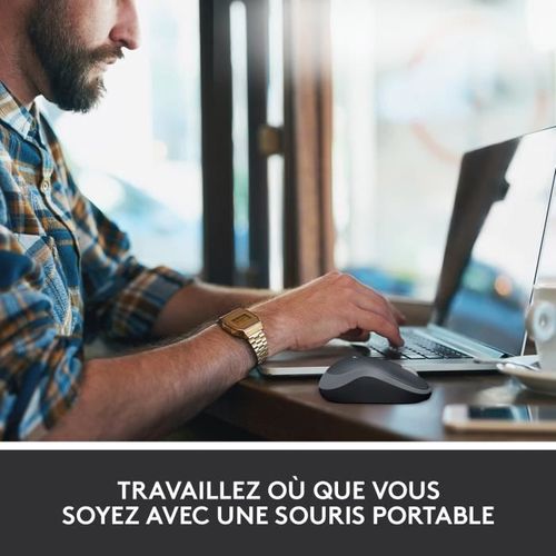 Souris - Sans Fil - M185 - Gris - Ambidextre