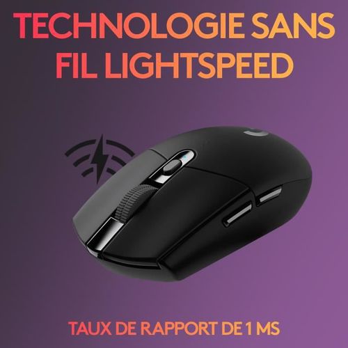 Souris Gamer - Sans Fil - G305 Lightspeed - Noir