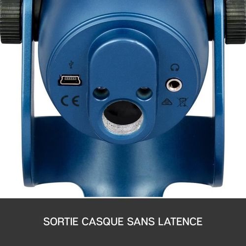Microphone USB - Blue Yeti - Pour Enregistrement, Streaming, Gaming, Podcast Sur PC Ou Mac - Bleu