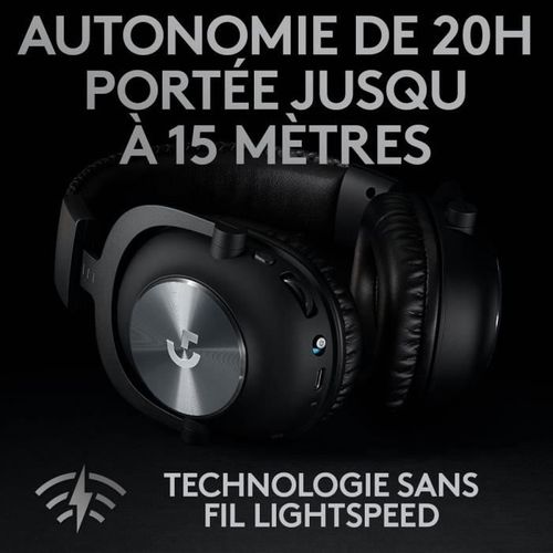 Casque Gamer - Sans Fil - Pro X - Bluetooth - PC - Noir
