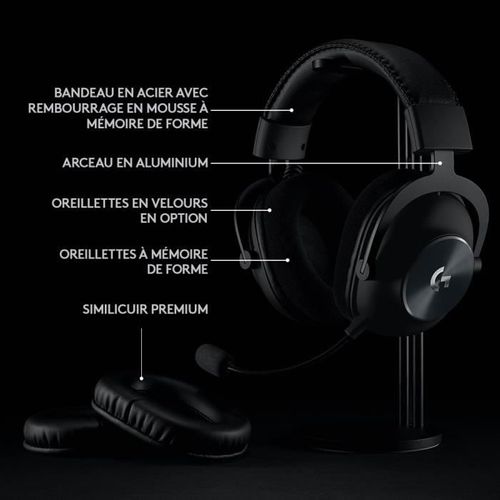 Casque Gamer - Sans Fil - Pro X - Bluetooth - PC - Noir
