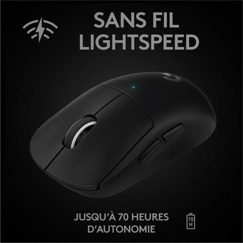 Souris Gaming Sans Fil G Pro X Superlight 16.000 Dpi Noir