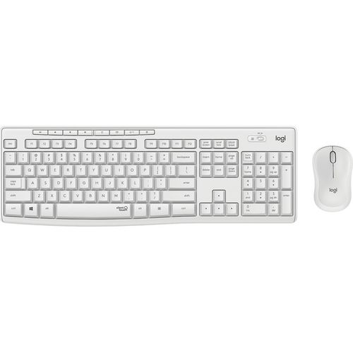 Clavier Mk295 Silent Wireless Combo Clavier Rf Sans Fil Qwerty Français Blanc