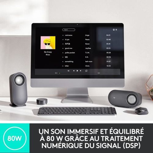 Haut Parleurs Sans Fil Bluetooth  Z407 Pour PC Noir