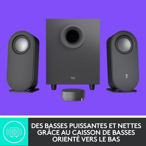 Haut Parleurs Sans Fil Bluetooth  Z407 Pour PC Noir